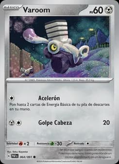 Varoom card in Spanish