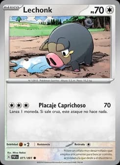 Lechonk card in Spanish