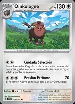 Oinkologne card in Spanish