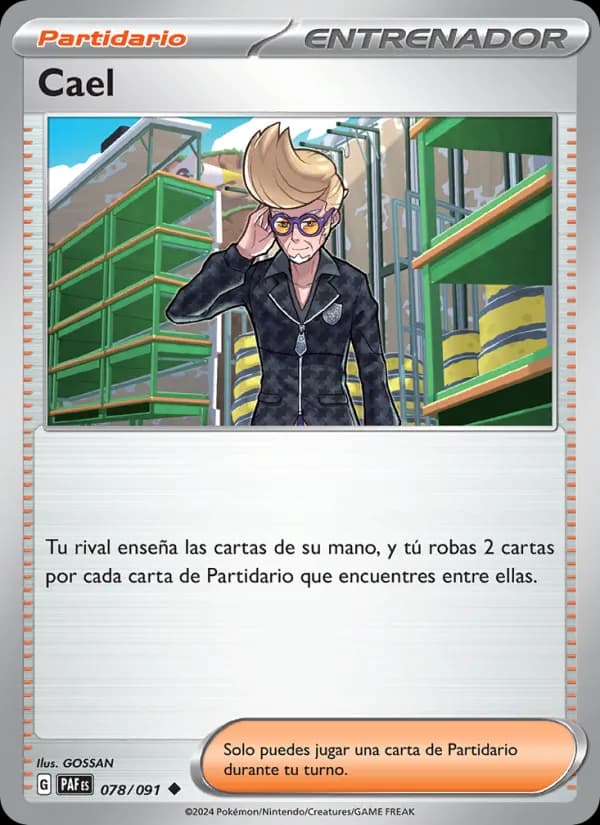 Cael card in Spanish