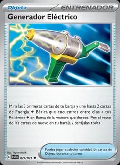 Generador Eléctrico card in Spanish