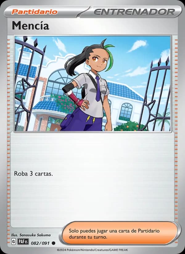 Mencía card in Spanish