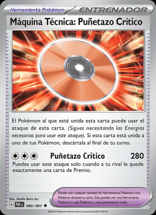 Máquina Técnica: Puñetazo Crítico card in Spanish