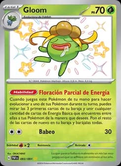 Gloom card in Spanish