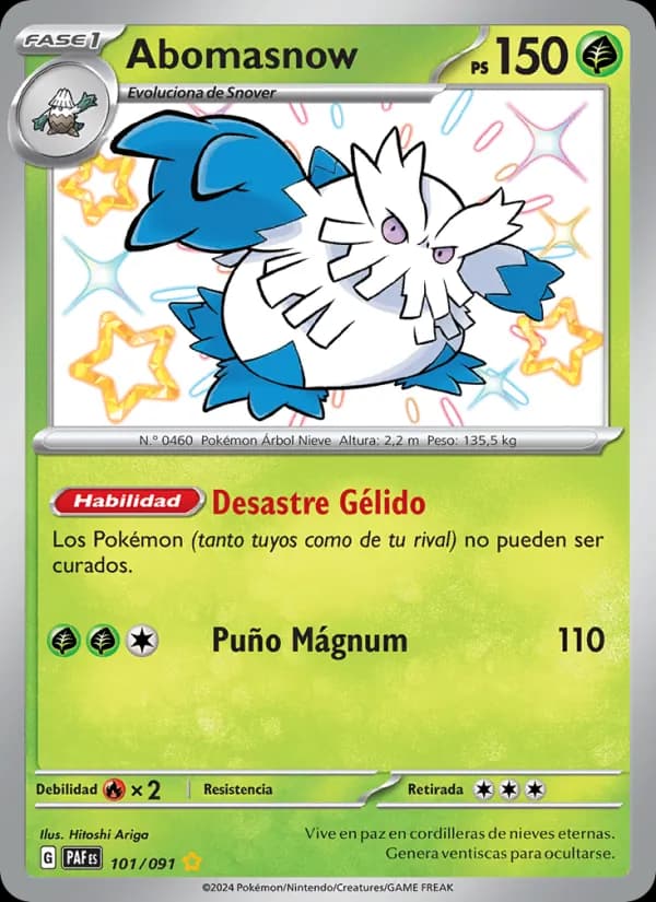 Abomasnow card in Spanish