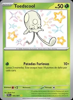 Toedscool card in Spanish