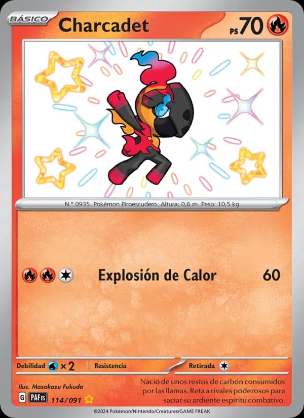 Charcadet card in Spanish