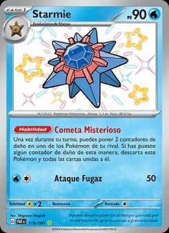 Starmie card in Spanish