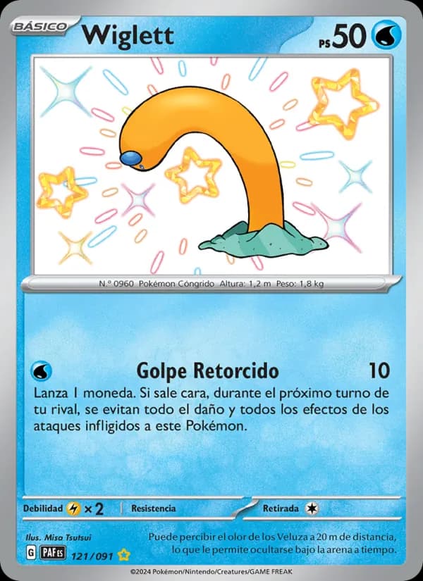 Wiglett card in Spanish