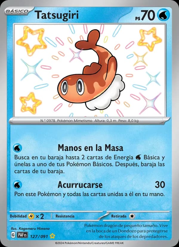Tatsugiri card in Spanish