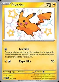 Pikachu card in Spanish
