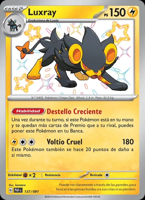 Luxray card in Spanish
