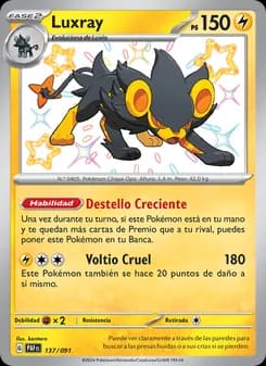 Luxray card in Spanish
