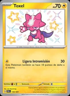 Toxel card in Spanish
