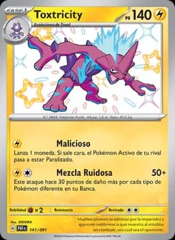 Toxtricity card in Spanish