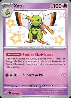 Xatu card in Spanish