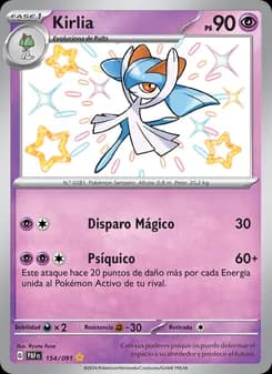 Kirlia card in Spanish