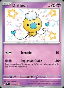 Drifloon card in Spanish