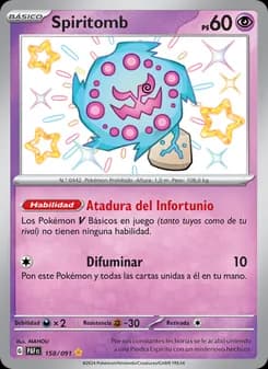 Spiritomb card in Spanish