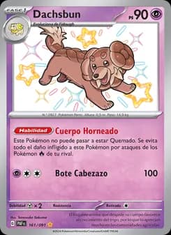 Dachsbun card in Spanish