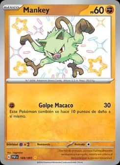 Mankey card in Spanish
