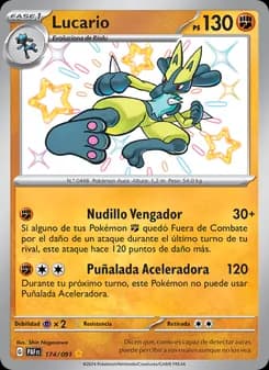 Lucario card in Spanish