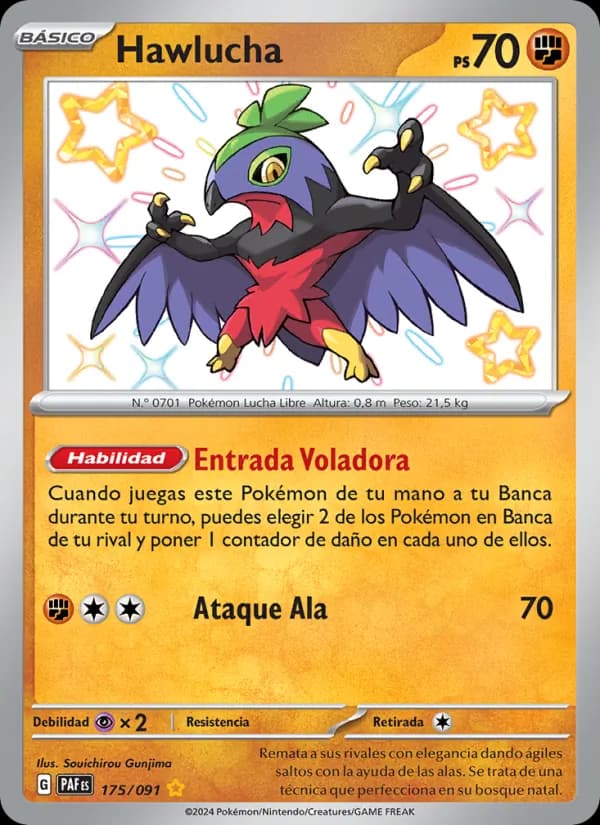 Hawlucha card in Spanish