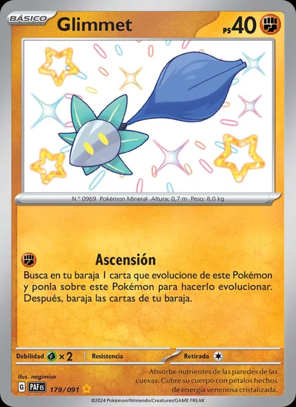 Glimmet card in Spanish