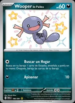 Wooper de Paldea card in Spanish
