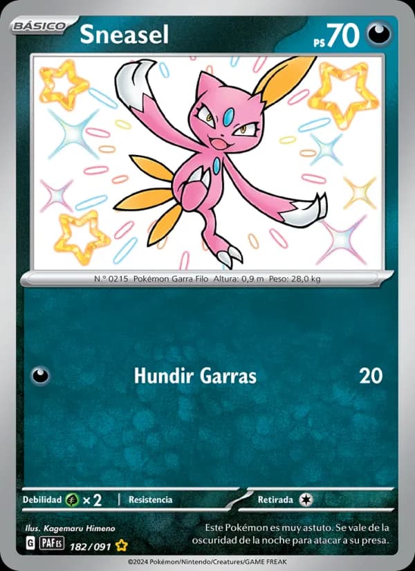 Sneasel card in Spanish
