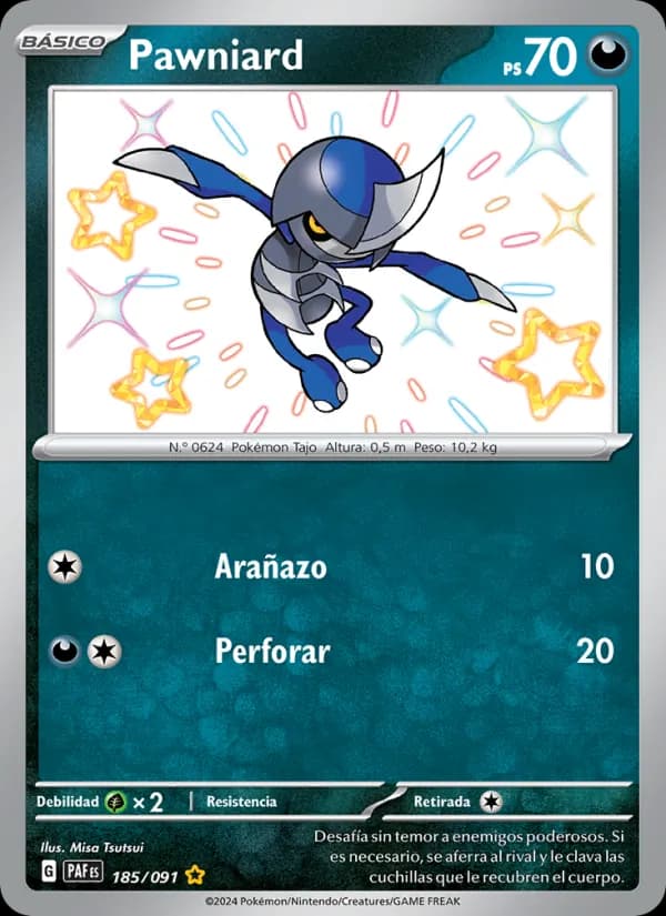 Pawniard card in Spanish