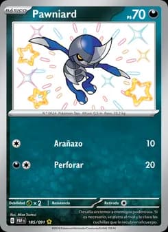 Pawniard card in Spanish