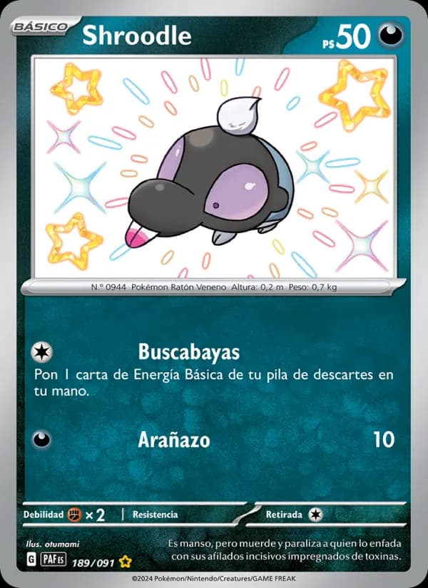 Shroodle card in Spanish