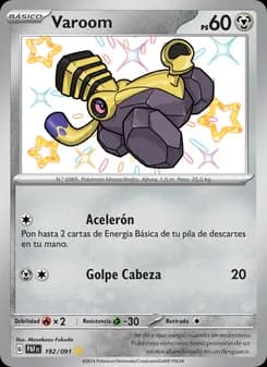 Varoom card in Spanish
