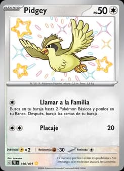 Pidgey card in Spanish