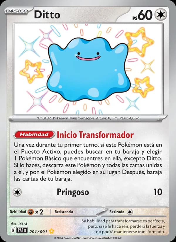 Ditto card in Spanish