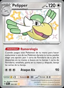 Pelipper card in Spanish
