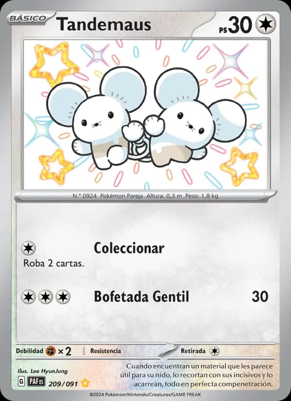 Tandemaus card in Spanish