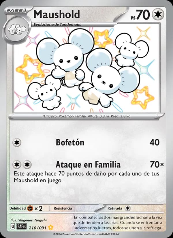 Maushold card in Spanish