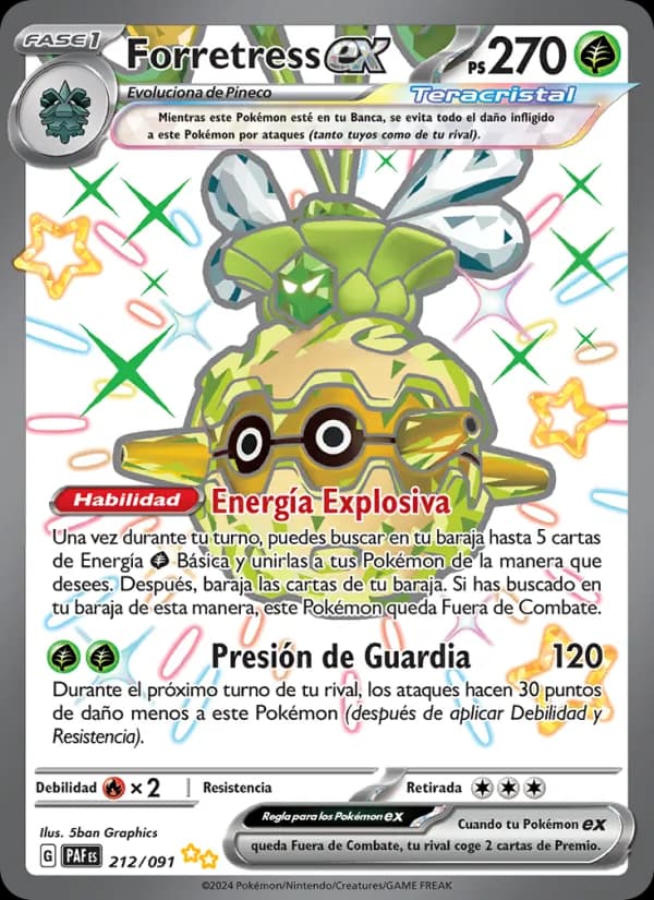 Forretress ex card in Spanish
