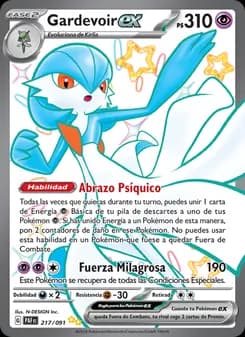 Gardevoir ex card in Spanish
