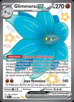 Glimmora ex card in Spanish