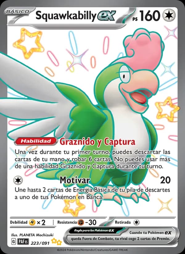Squawkabilly ex card in Spanish