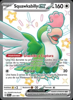 Squawkabilly ex card in Spanish