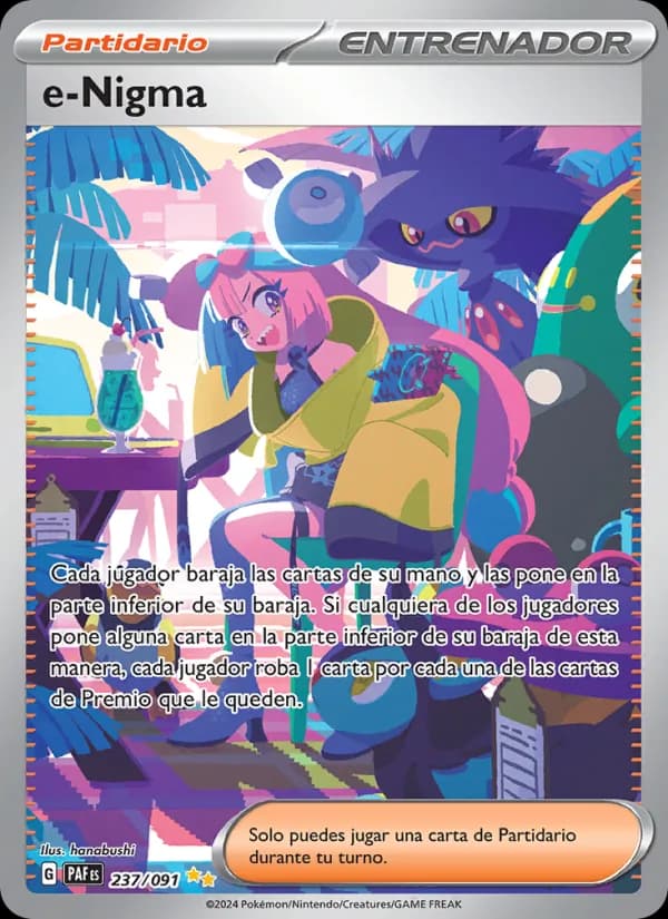 e-Nigma card in Spanish