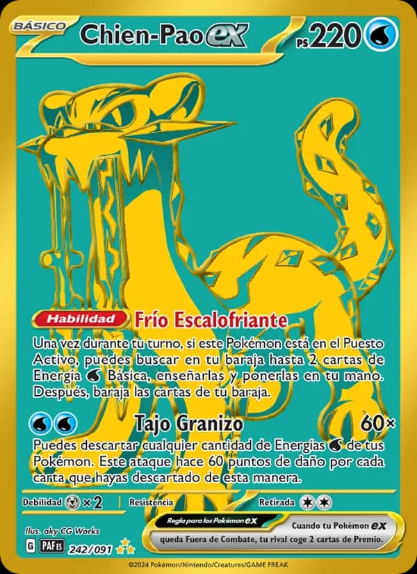 Chien-Pao ex card in Spanish