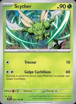 Scyther card in Spanish
