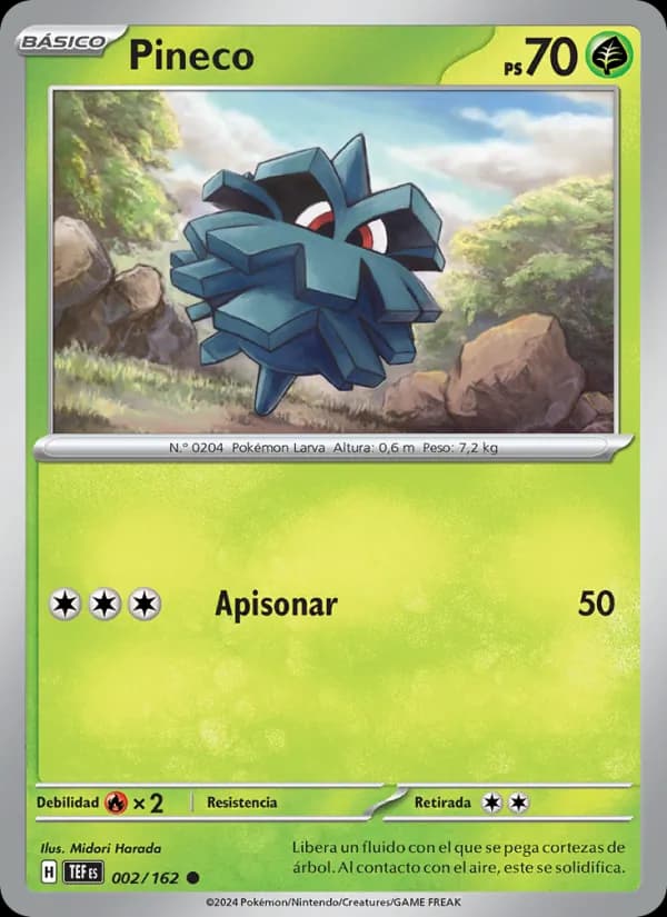 Pineco card in Spanish