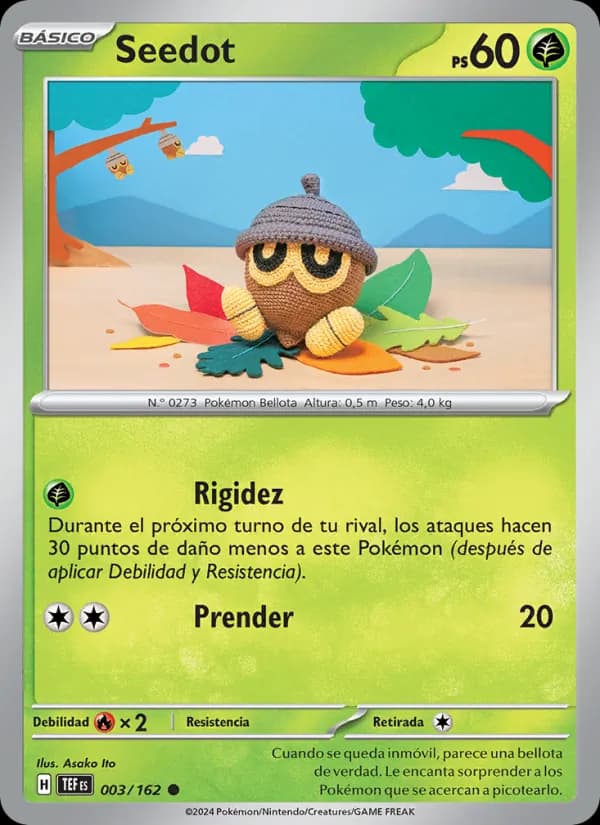 Seedot card in Spanish