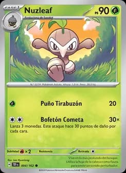 Nuzleaf card in Spanish